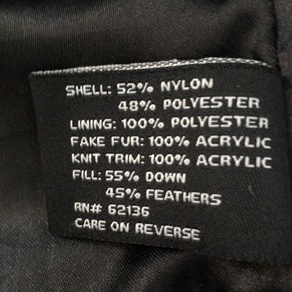 Guess Fur Hooded Jacket black with Gold Accents - Picture 8 of 12